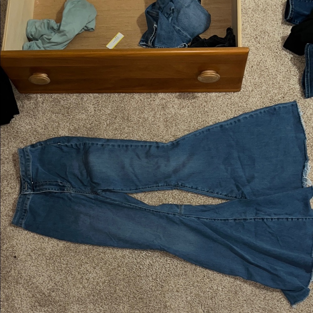 Bell Bottoms Blue Denim Jeans